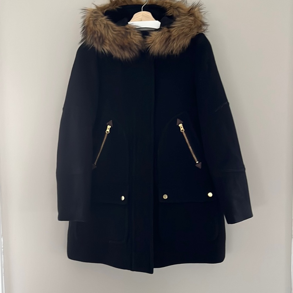 J. Crew Chateau Parka Black Size 4